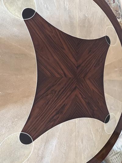 Enrique Garcel HIGH STYLE SHAGREEN AND MACASSAR ART DECO REVIVAL TABLE BY ENRIQUE GARCEL