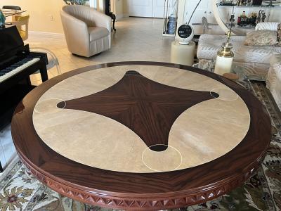 Enrique Garcel HIGH STYLE SHAGREEN AND MACASSAR ART DECO REVIVAL TABLE BY ENRIQUE GARCEL