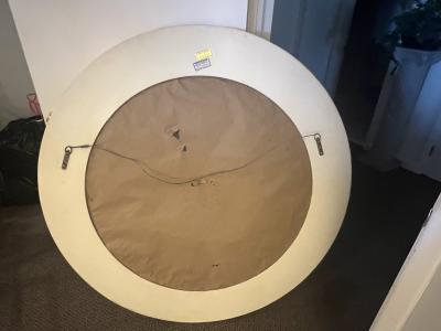 Enrique Garcel MONUMENTAL TESSELATED ROUND MIRROR BY ENRIQUE GARCEL