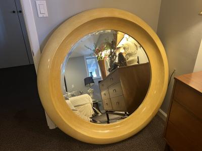 Enrique Garcel MONUMENTAL TESSELATED ROUND MIRROR BY ENRIQUE GARCEL