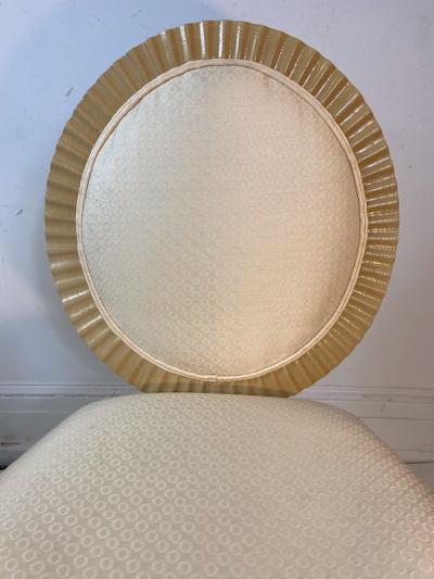 Enrique Garcel SUITE OF EIGHT ENRIQUE GARCEL ART DECO REVIVAL DINING CHAIRS