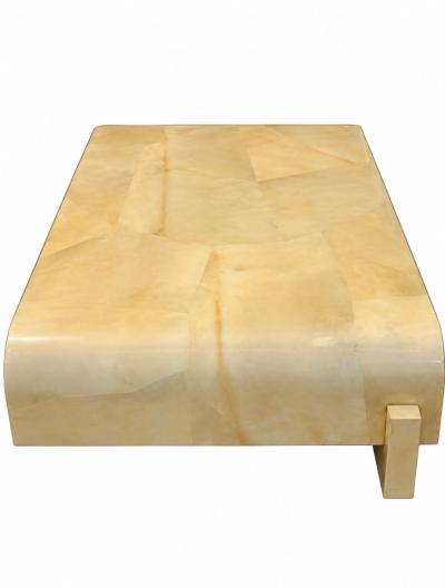 Enrique Garcel for Jimeco Goatskin Coffee Table Colombia 1970