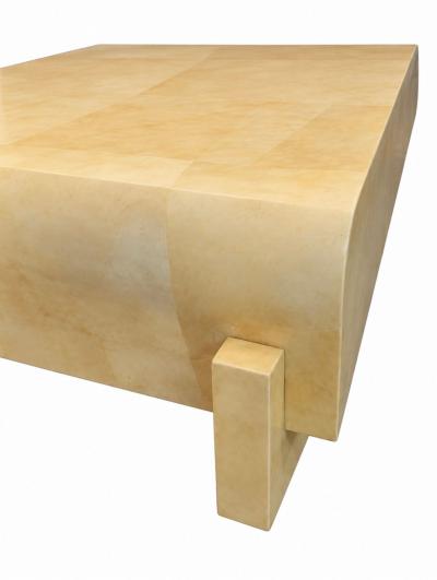 Enrique Garcel for Jimeco Goatskin Coffee Table Colombia 1970