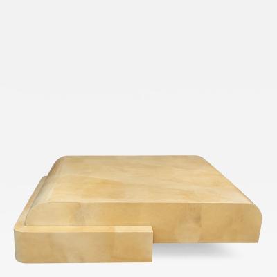 Enrique Garcel for Jimeco Goatskin Coffee Table Colombia 1970