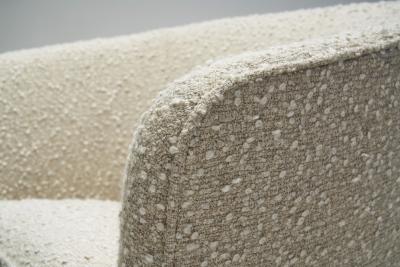 Enveloping Cabinetmaker Armchair in Boucl Europe ca 1950s