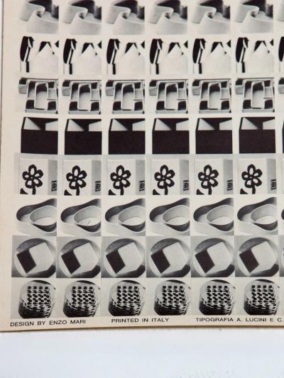 Enzo Mari Danese Exhibition Stedelijk Museum Original Poster 1966
