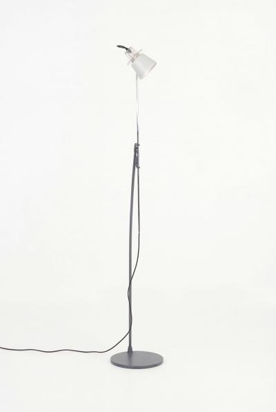 Enzo Mari Enzo Mari for Artemide Alfiere adjustable floor lamp Italy 1985