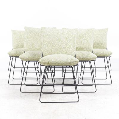 Enzo Mari Enzo Mari for Driade Mid Century Italian Steel Dining Chairs Set of 6
