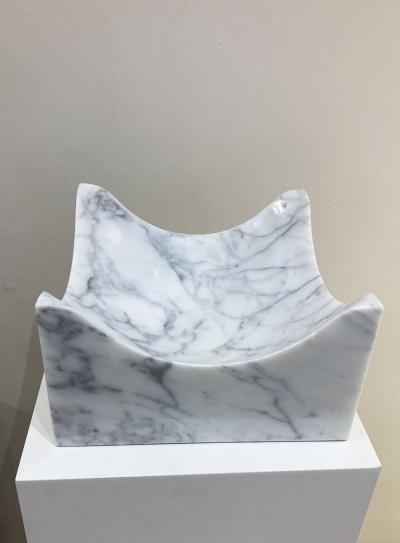 Enzo Mari Italian Paros L Marble Bowl by Enzo Mari
