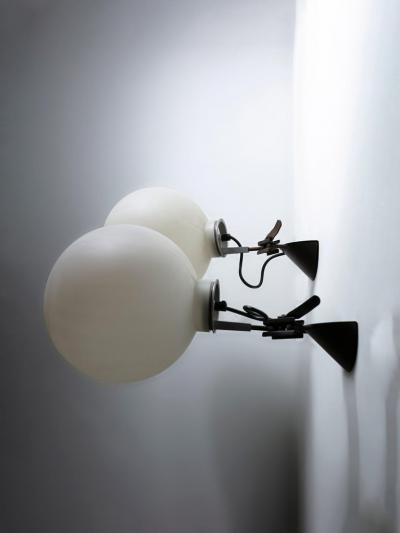 Enzo Mari Pair of Aggregato Wall Lamps by Enzo Mari for Artemide