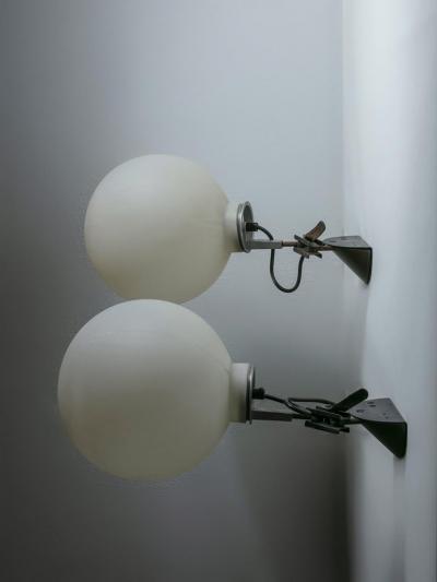 Enzo Mari Pair of Aggregato Wall Lamps by Enzo Mari for Artemide