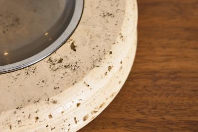 Enzo Mari Travertine Ashtray attrributed to Enzo Mari