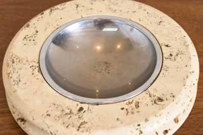 Enzo Mari Travertine Ashtray attrributed to Enzo Mari