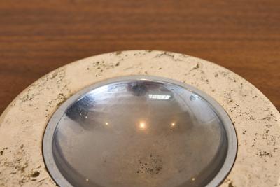 Enzo Mari Travertine Ashtray attrributed to Enzo Mari