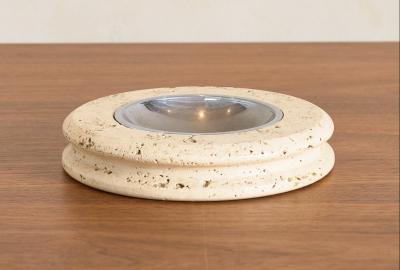 Enzo Mari Travertine Ashtray attrributed to Enzo Mari