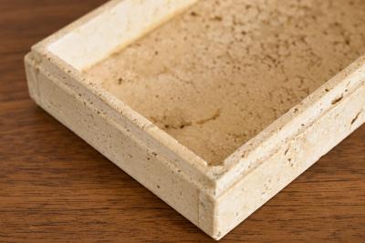 Enzo Mari Travertine Box attributed to Enzo Mari