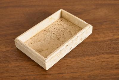Enzo Mari Travertine Box attributed to Enzo Mari