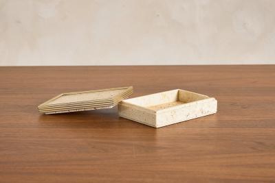 Enzo Mari Travertine Box attributed to Enzo Mari