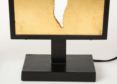 Enzo Missoni Pair of brutalist table lamps