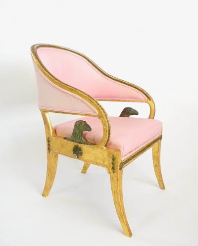 Ephraim Stahl Swedish Gustavian Neoclassical Giltwood Fauteuil by Ephraim St hl circa 1800