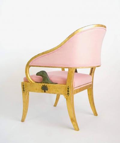 Ephraim Stahl Swedish Gustavian Neoclassical Giltwood Fauteuil by Ephraim St hl circa 1800