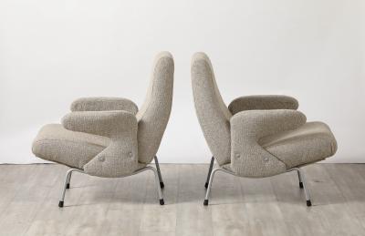 Erberto Carboni Erberto Carboni Delfino Pair of Lounge Chairs for Arflex 1954