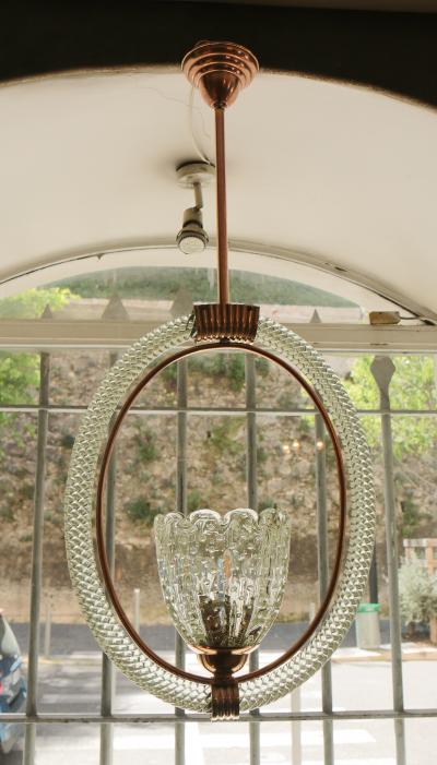 Ercole Barovier A Murano Glass Chandelier by Ercole Barovier