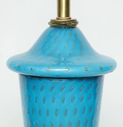 Ercole Barovier Barovier Tiffany Blue Murano Lamps