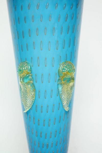 Ercole Barovier Barovier Tiffany Blue Murano Lamps