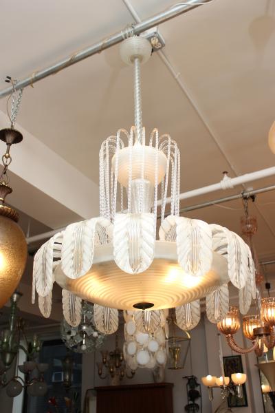 Ercole Barovier Barovier Toso Chandelier Made in 1930