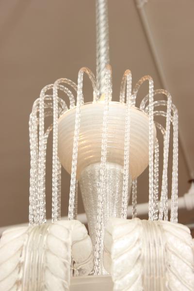 Ercole Barovier Barovier Toso Chandelier Made in 1930