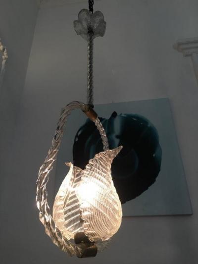 Ercole Barovier Beautiful Scenery Chandelier by Ercole Barovier 1940