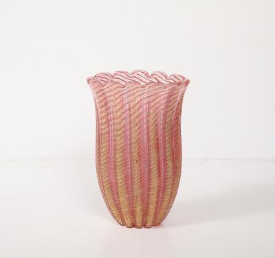 Ercole Barovier Cordonato Oro Vase by Ercole Barovier