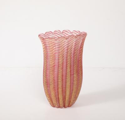 Ercole Barovier Cordonato Oro Vase by Ercole Barovier