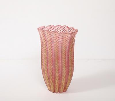 Ercole Barovier Cordonato Oro Vase by Ercole Barovier
