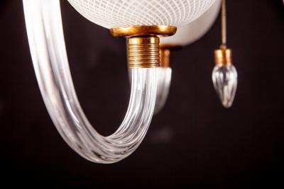 Ercole Barovier Ercole Barovier Precious Murano Chandelier Reticello Venice 1940s