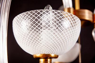 Ercole Barovier Ercole Barovier Precious Murano Chandelier Reticello Venice 1940s