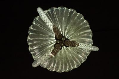Ercole Barovier Exceptional Art Deco Chandelier or Lanterns by Ercole Barovier 1940
