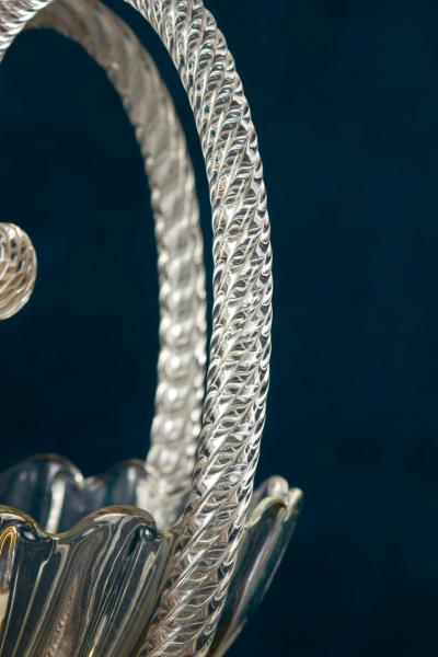 Ercole Barovier Exceptional Art Deco Chandelier or Lanterns by Ercole Barovier 1940