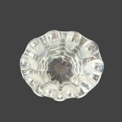 Ercole Barovier Iridescent Grosse Costolature Clam Shell Glass Bowl by Ercole Barovier