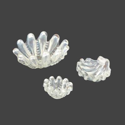 Ercole Barovier Iridescent Grosse Costolature Clam Shell Glass Bowl by Ercole Barovier