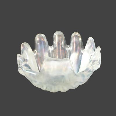 Ercole Barovier Iridescent Seashell Glass Bowl by Ercole Barovier