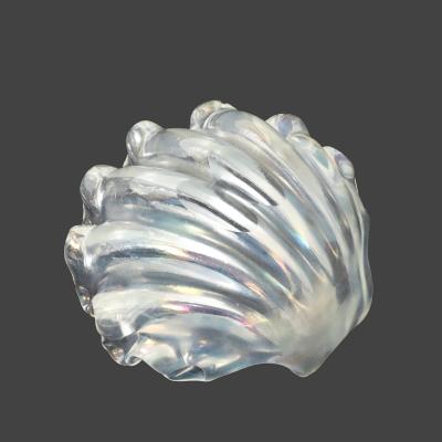 Ercole Barovier Iridescent Seashell Glass Bowl by Ercole Barovier