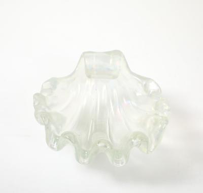 Ercole Barovier Iridescent Seashell Glass Bowl by Ercole Barovier
