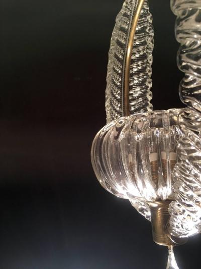 Ercole Barovier Lovely Murano Chandelier Art Deco by Ercole Barovier 1940s