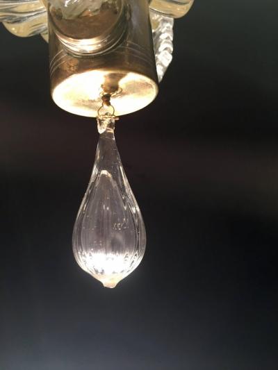 Ercole Barovier Lovely Murano Chandelier Art Deco by Ercole Barovier 1940s