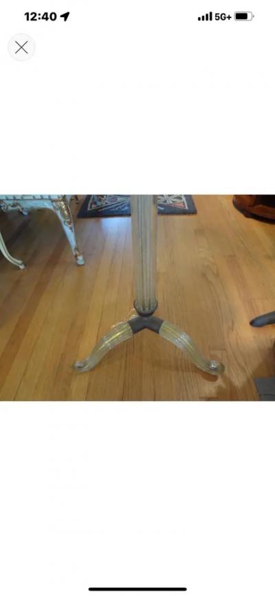 Ercole Barovier Murano Glass Tripod Floor Lamp By Barovier