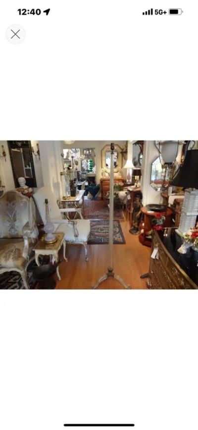 Ercole Barovier Murano Glass Tripod Floor Lamp By Barovier