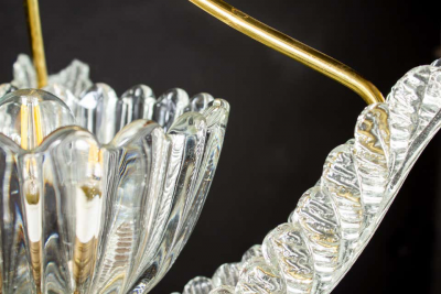 Ercole Barovier Pair of Liberty Pendants or Lanterns by Ercole Barovier 1940s