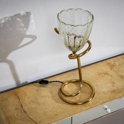 Ercole Barovier Table Lamp attributed to Ercole Barovier Italy Mid 20th Century